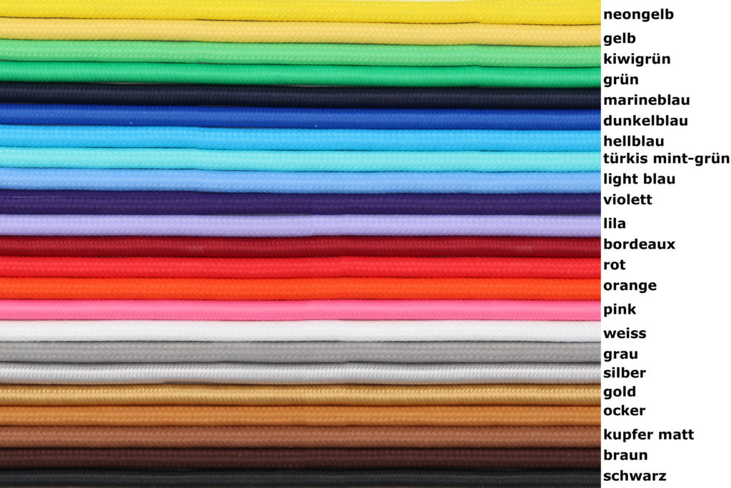 Textilkabel PVC-Schlauchleitung