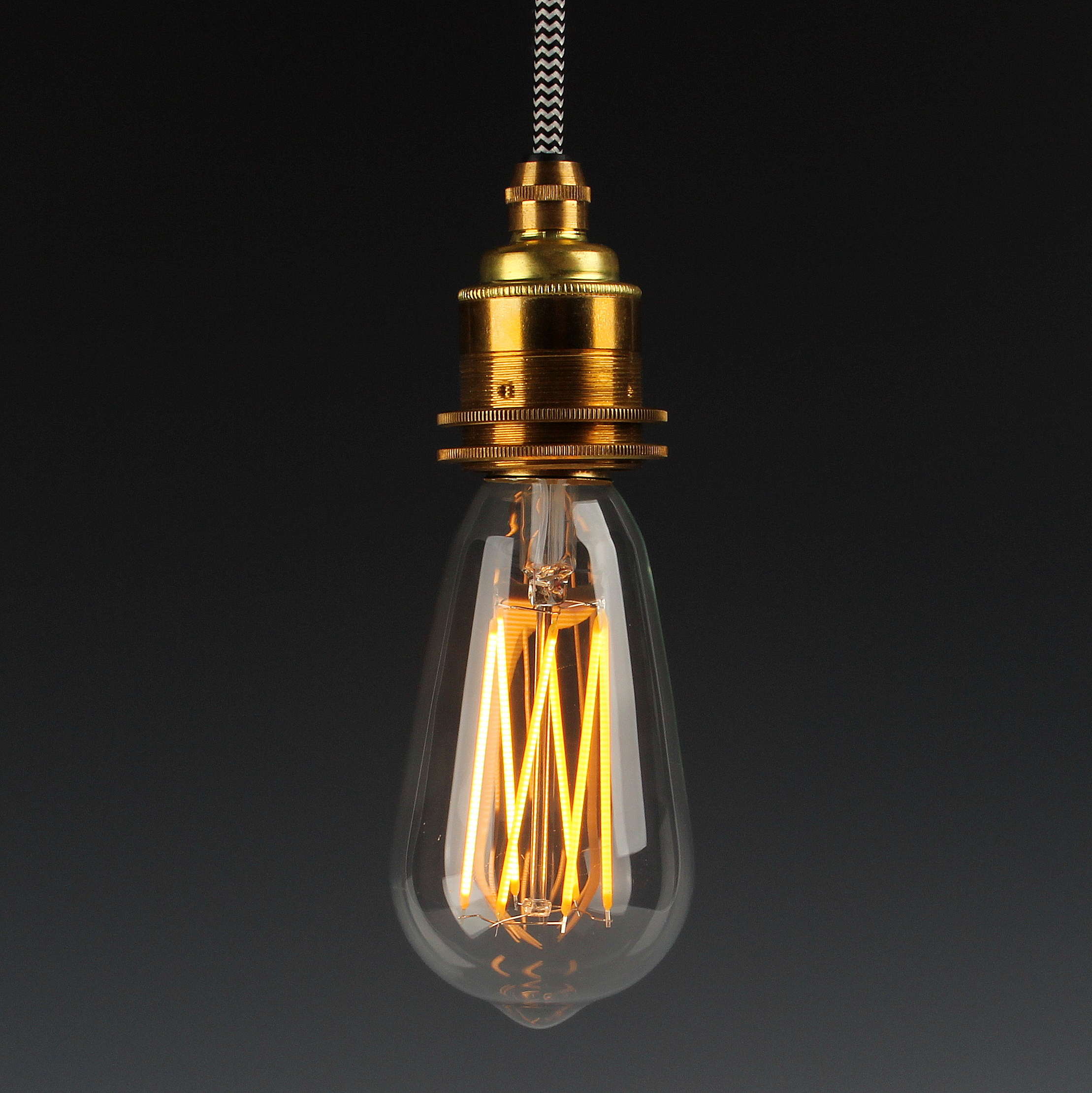 Textilkabel Lampe selber bauen benötigtes Werkzeug Danlamp LED Edison Lamp