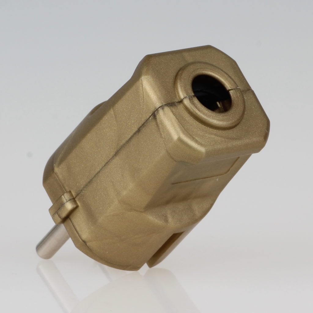 Schutzkontakt-Stecker gold